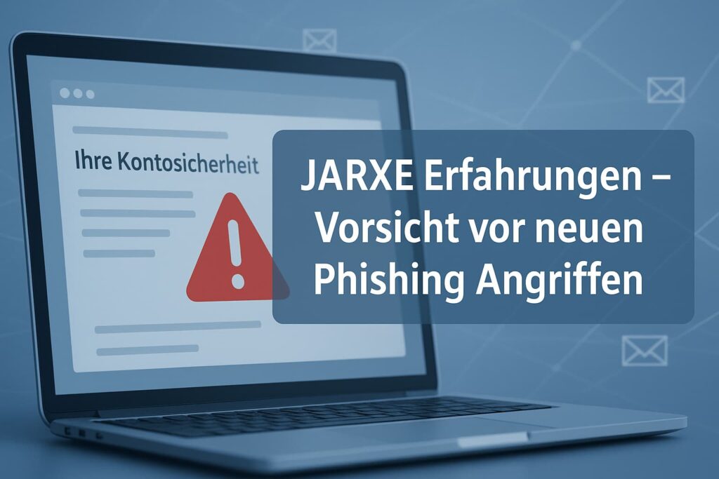 Beispiel einer Phishing-Mail bei JARXE